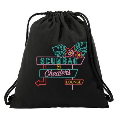 Scumbag And Cheaters Lounge Drawstring Bag
