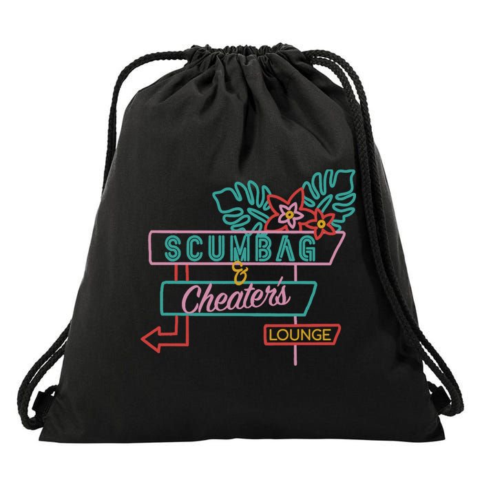 Scumbag And Cheaters Lounge Drawstring Bag