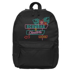 Scumbag And Cheaters Lounge 16 in Basic Backpack