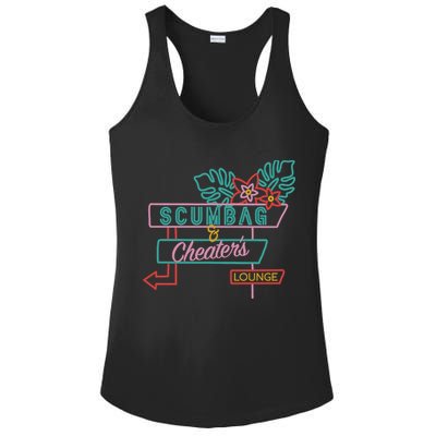 Scumbag And Cheaters Lounge Ladies PosiCharge Competitor Racerback Tank