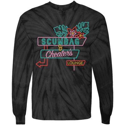 Scumbag And Cheaters Lounge Tie-Dye Long Sleeve Shirt