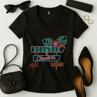 Scumbag And Cheaters Lounge Women's V-Neck T-Shirt