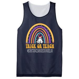 Substance Abuse Counselor Rainbow Trick or teach Halloween Mesh Reversible Basketball Jersey Tank