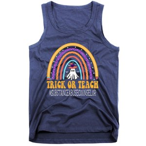 Substance Abuse Counselor Rainbow Trick or teach Halloween Tank Top