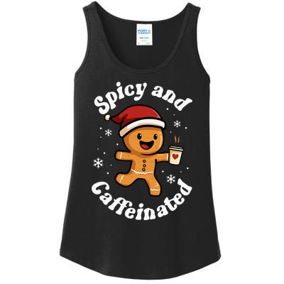 Spicy And Caffeinated Coffee Women Gingerbread Christmas Ladies Essential Tank