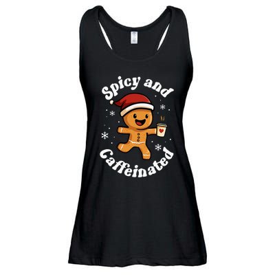 Spicy And Caffeinated Coffee Women Gingerbread Christmas Ladies Essential Flowy Tank