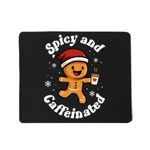 Spicy And Caffeinated Coffee Women Gingerbread Christmas Mousepad