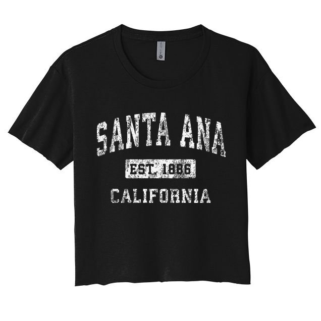 Santa Ana California Ca Vintage Established Crop Top