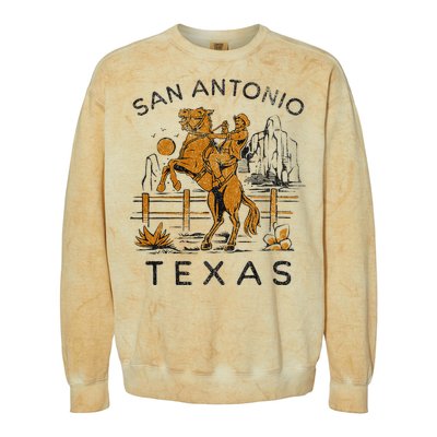 San Antonio Classic City Pride Design Colorblast Crewneck Sweatshirt