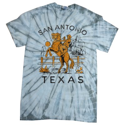 San Antonio Classic City Pride Design Tie-Dye T-Shirt