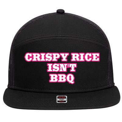 Sunny Anderson Crispy Rice Isn’T Bbq 7 Panel Mesh Trucker Snapback Hat