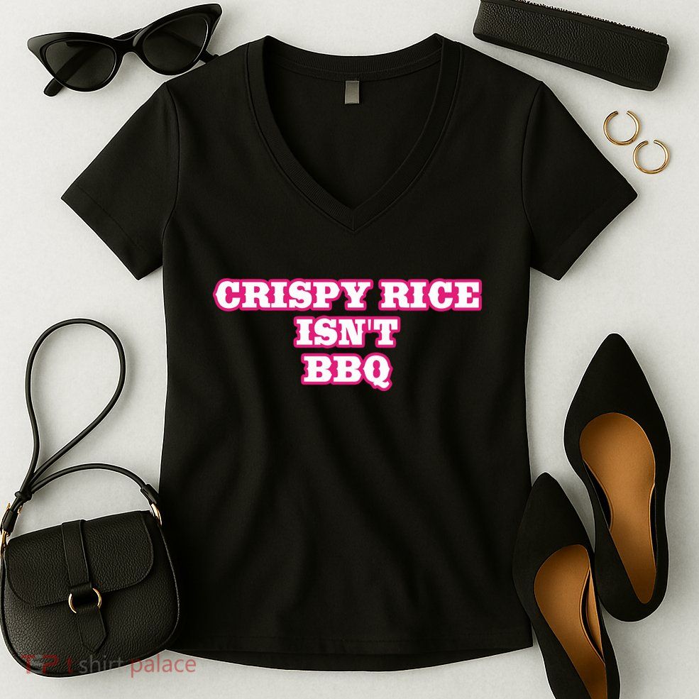 Sunny Anderson Crispy Rice Isn’T Bbq Women's V-Neck T-Shirt