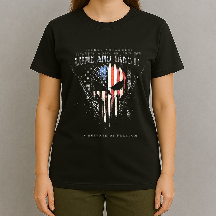Second Amendment Come And Take It In Defense Of Freedom T-Shirt