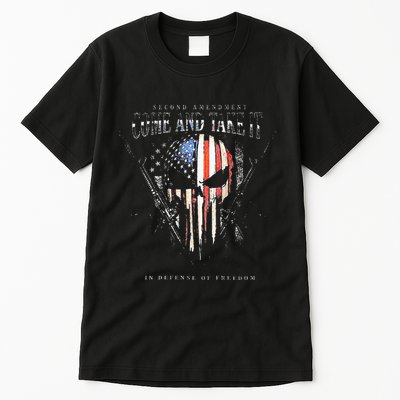 Second Amendment Come And Take It In Defense Of Freedom Tall T-Shirt