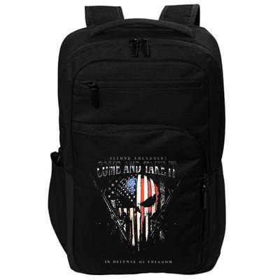 Second Amendment Come And Take It In Defense Of Freedom Impact Tech Backpack