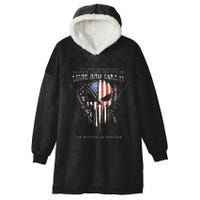 Second Amendment Come And Take It In Defense Of Freedom Hooded Wearable Blanket