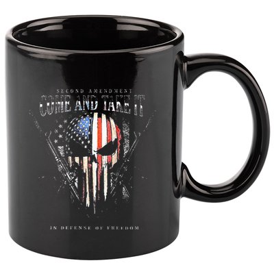 Second Amendment Come And Take It In Defense Of Freedom 11oz C Handle Ceramic Mug