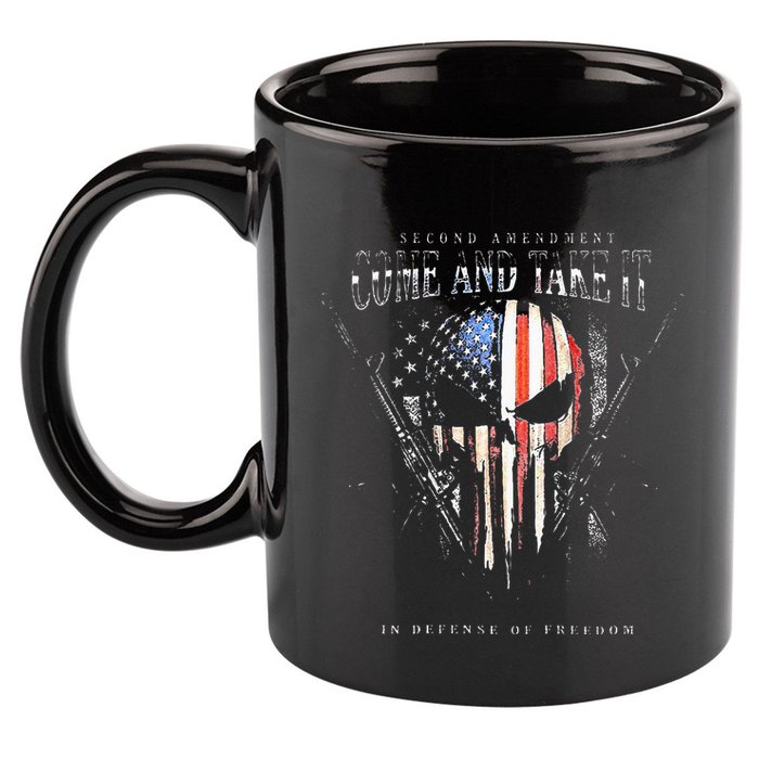 Second Amendment Come And Take It In Defense Of Freedom 11oz C Handle Ceramic Mug