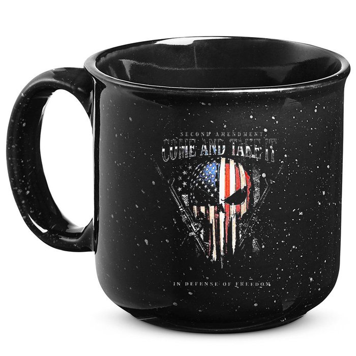 Second Amendment Come And Take It In Defense Of Freedom 15oz Campfire Ceramic Mug