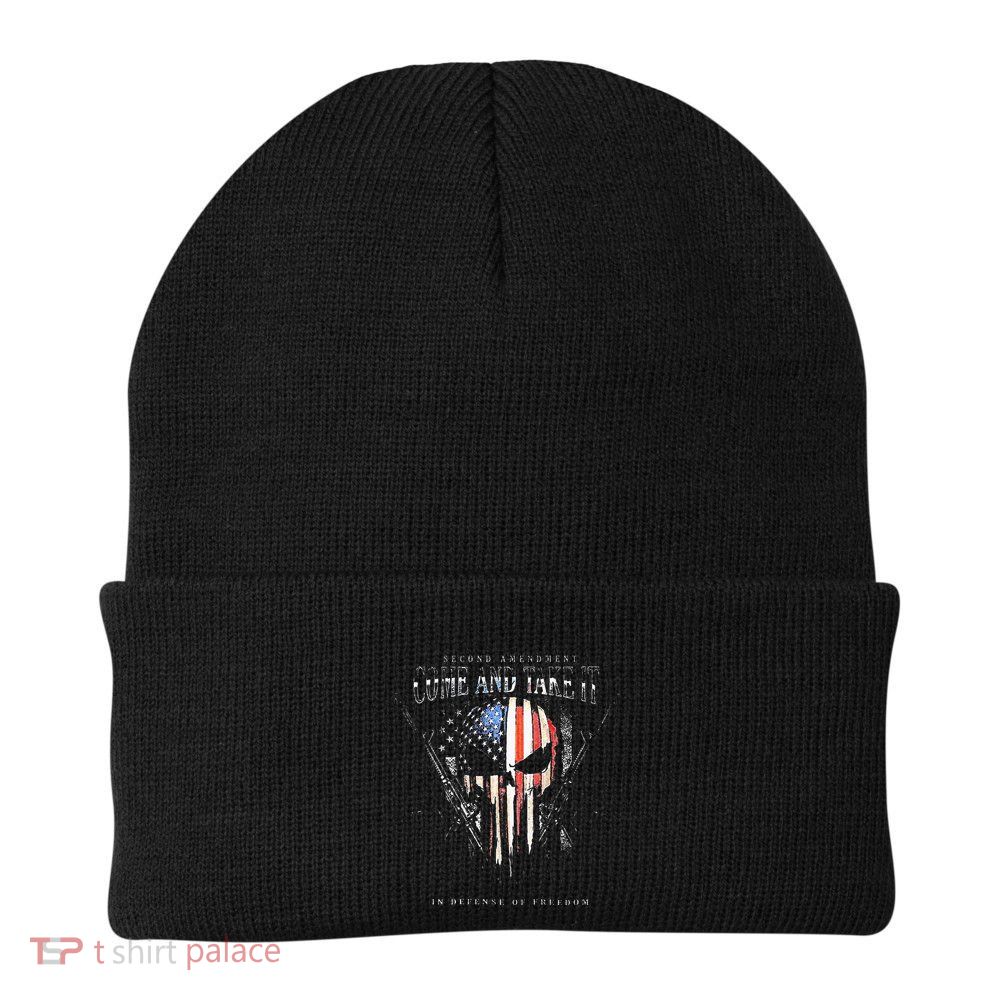 Second Amendment Come And Take It In Defense Of Freedom Beanie