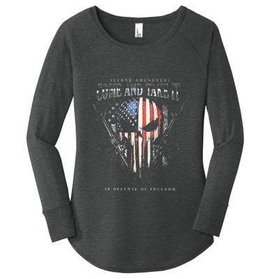 Second Amendment Come And Take It In Defense Of Freedom Women's Perfect Tri Tunic Long Sleeve Shirt