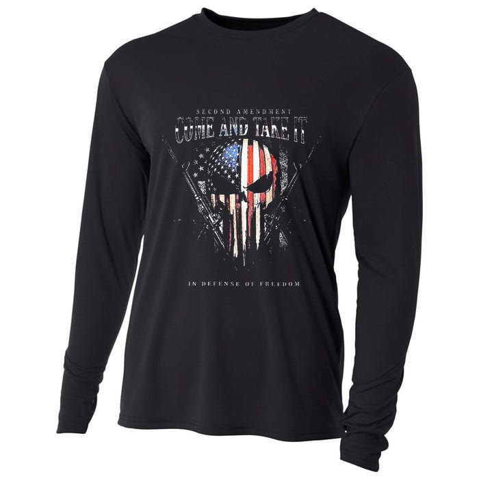 Second Amendment Come And Take It In Defense Of Freedom Cooling Performance Long Sleeve Crew