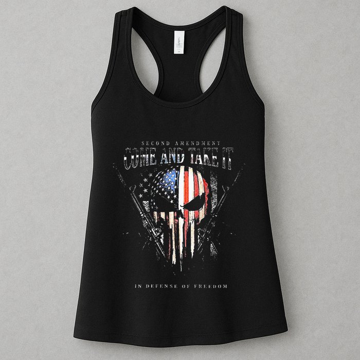 Second Amendment Come And Take It In Defense Of Freedom Womens Tank Top