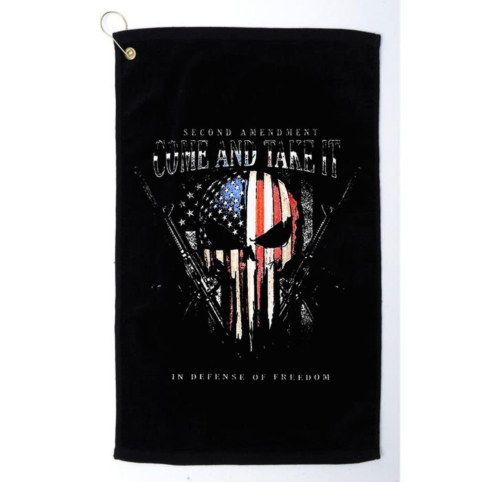 Second Amendment Come And Take It In Defense Of Freedom Golf Towel