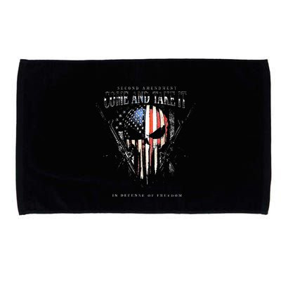 Second Amendment Come And Take It In Defense Of Freedom Microfiber Hand Towel