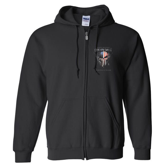 Second Amendment Come And Take It In Defense Of Freedom Full Zip Hoodie