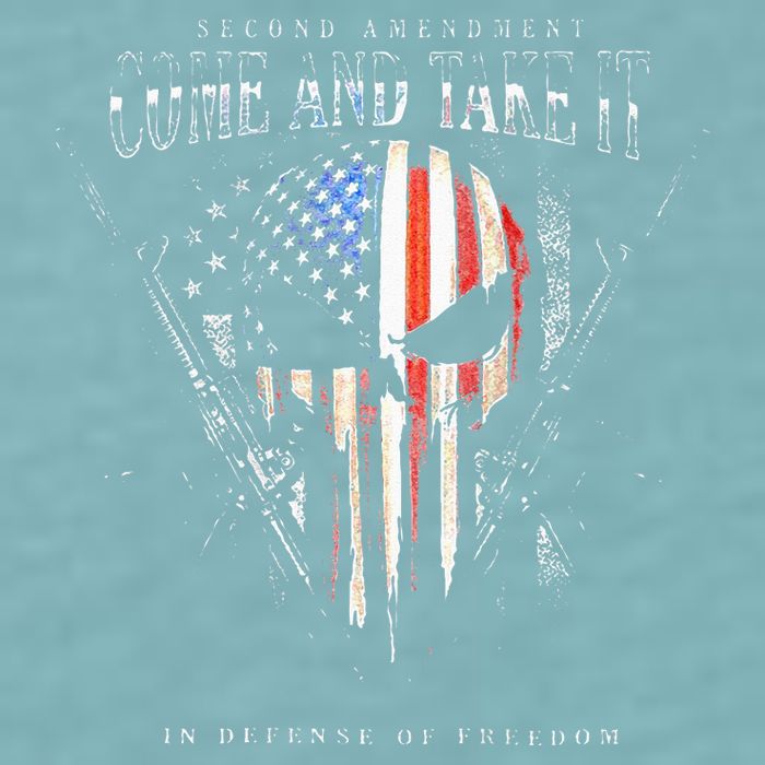 Second Amendment Come And Take It In Defense Of Freedom Sueded Cloud Jersey T-Shirt
