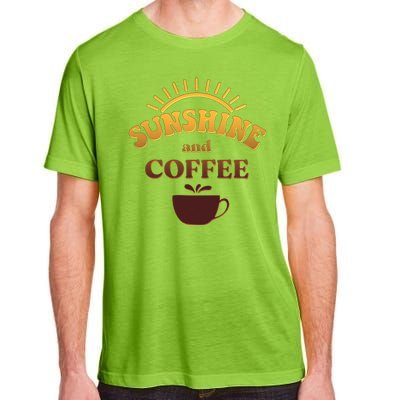 Sunshine And Coffee Adult ChromaSoft Performance T-Shirt