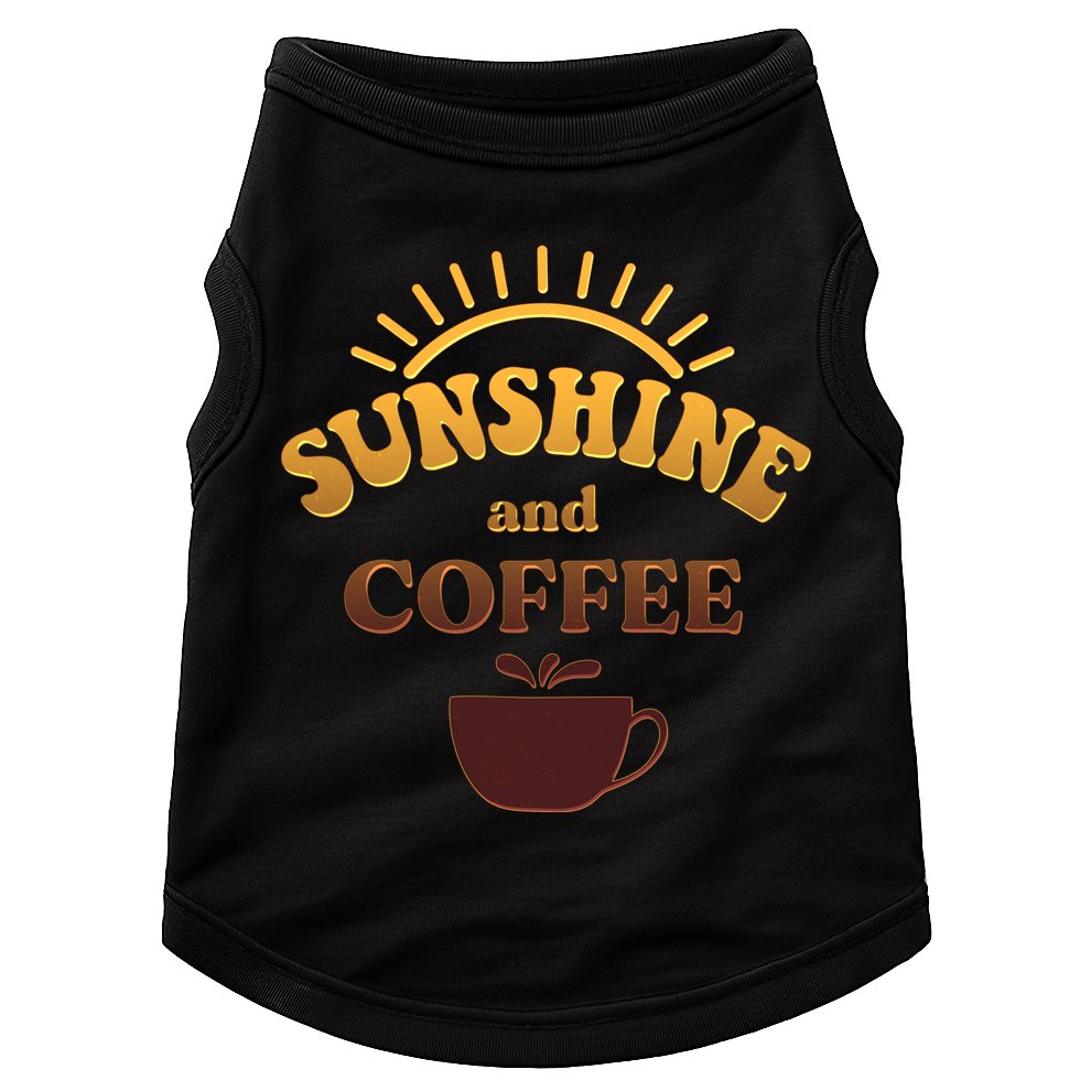 Sunshine And Coffee Doggie Tank