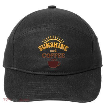 Sunshine And Coffee 7-Panel Snapback Hat