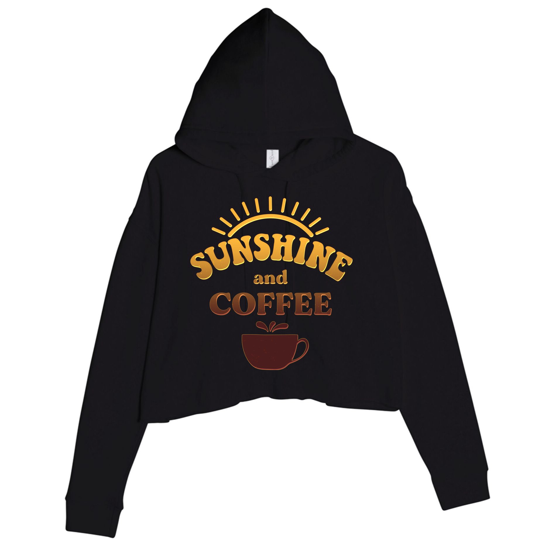 Sunshine And Coffee Crop Fleece Hoodie