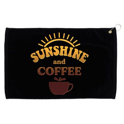 Sunshine And Coffee Grommeted Golf Towel