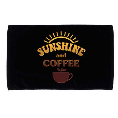 Sunshine And Coffee Microfiber Hand Towel