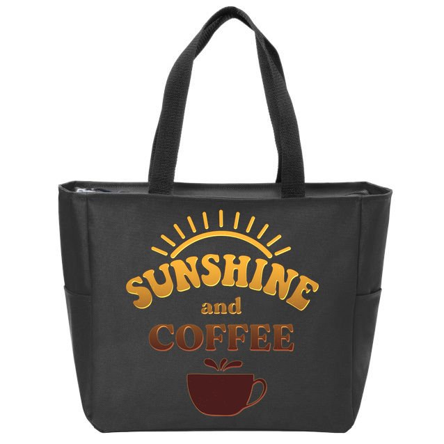 Sunshine And Coffee Zip Tote Bag