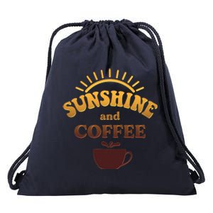 Sunshine And Coffee Drawstring Bag