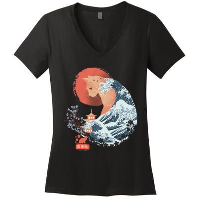 Spirit Animal Cat Women's V-Neck T-Shirt