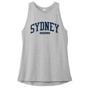 Sydney Australia College University Style Ladies PosiCharge Tri-Blend Wicking Tank