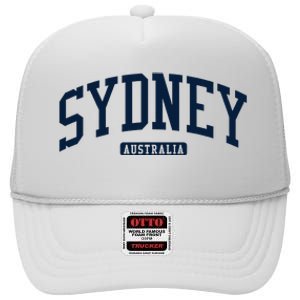 Sydney Australia College University Style High Crown Mesh Back Trucker Hat