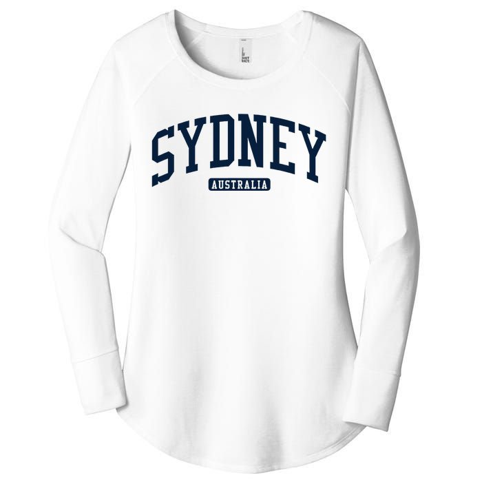 Sydney Australia College University Style Women's Perfect Tri Tunic Long Sleeve Shirt