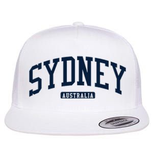 Sydney Australia College University Style Flat Bill Trucker Hat