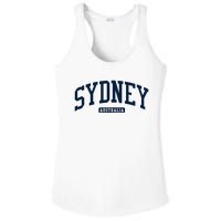 Sydney Australia College University Style Ladies PosiCharge Competitor Racerback Tank