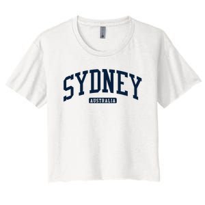 Sydney Australia College University Style Women's Crop Top Tee