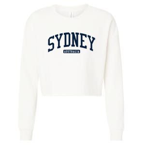 Sydney Australia College University Style Cropped Pullover Crew