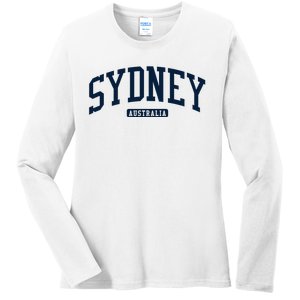 Sydney Australia College University Style Ladies Long Sleeve Shirt