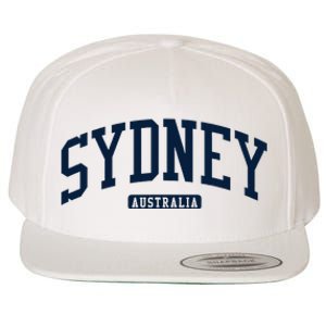 Sydney Australia College University Style Wool Snapback Cap