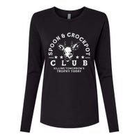 Spoon And Crockpot Club TomorrowS Trophy Deer Hunting Joke Womens Cotton Relaxed Long Sleeve T-Shirt